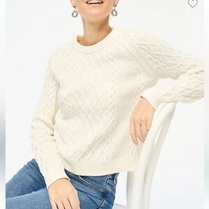 J Crew Factory cable crew neck